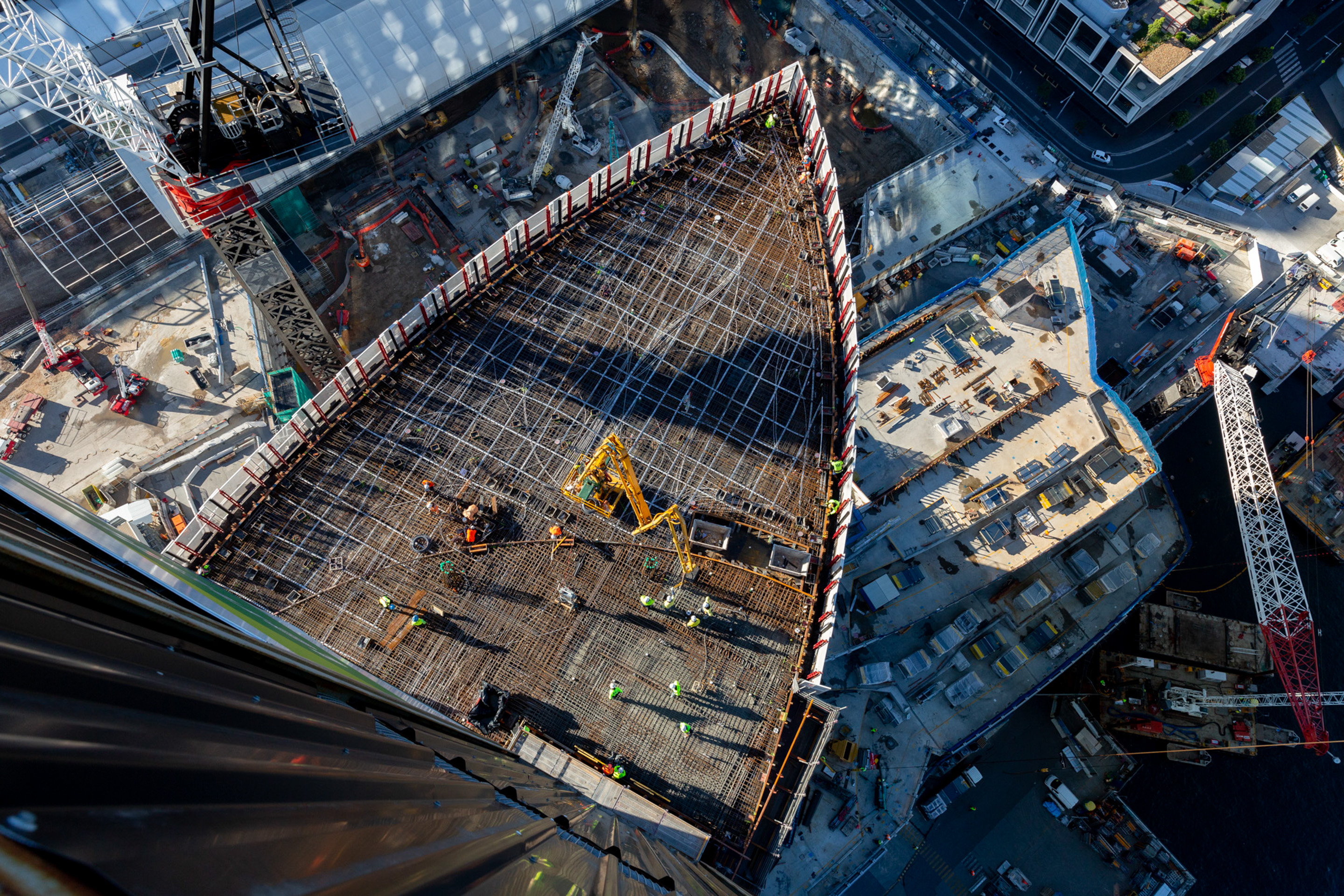 Crown Sydney Participation Plan Progress Aerial View Looking Down