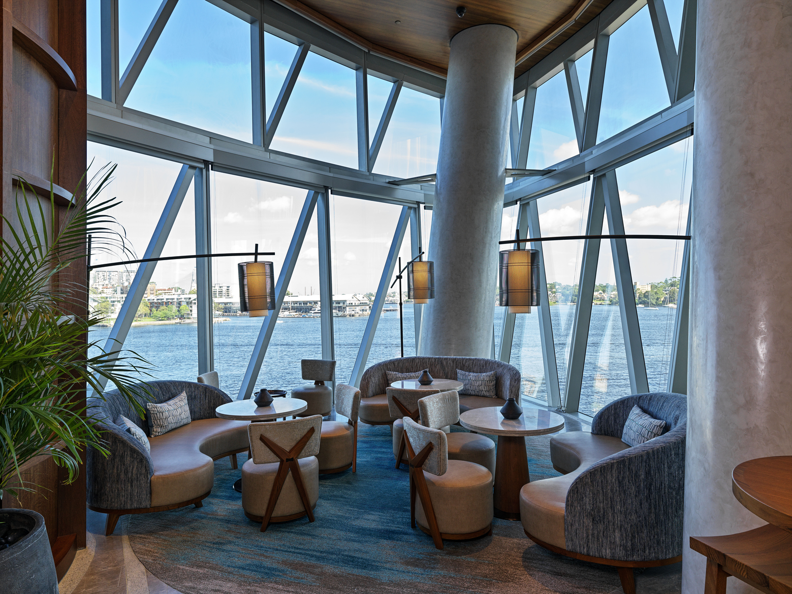 nobu japanese restaurant bar with sea view