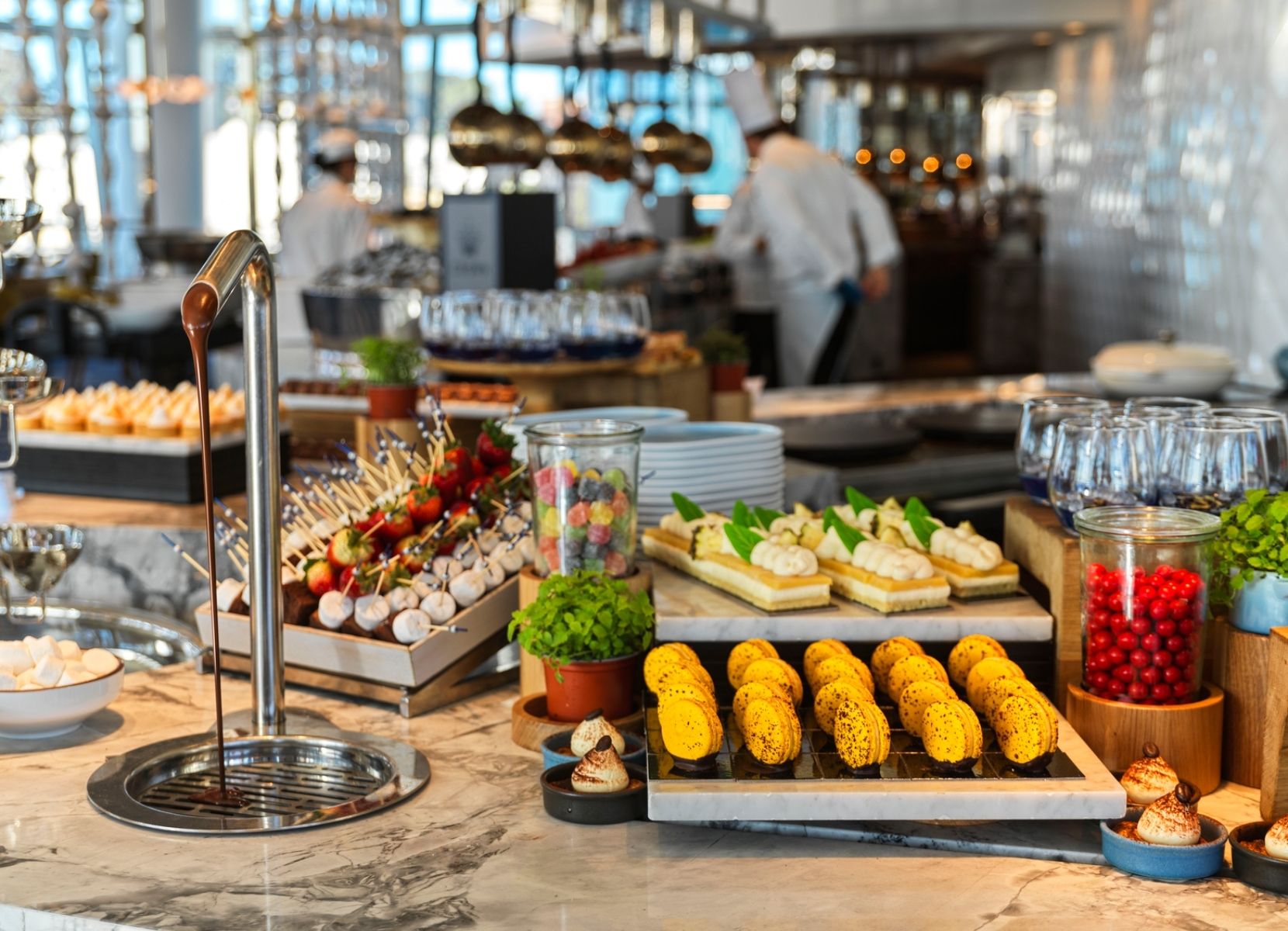 Epicurean variety of prepared dishes