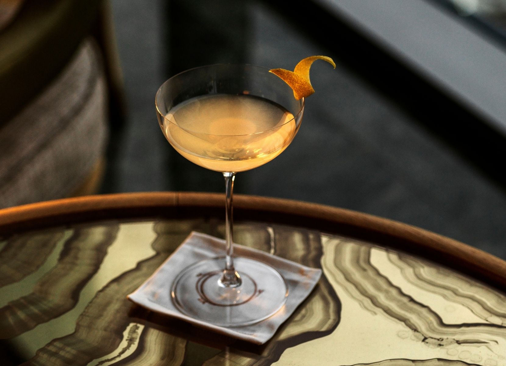 A cocktail from the Oncore restaurant