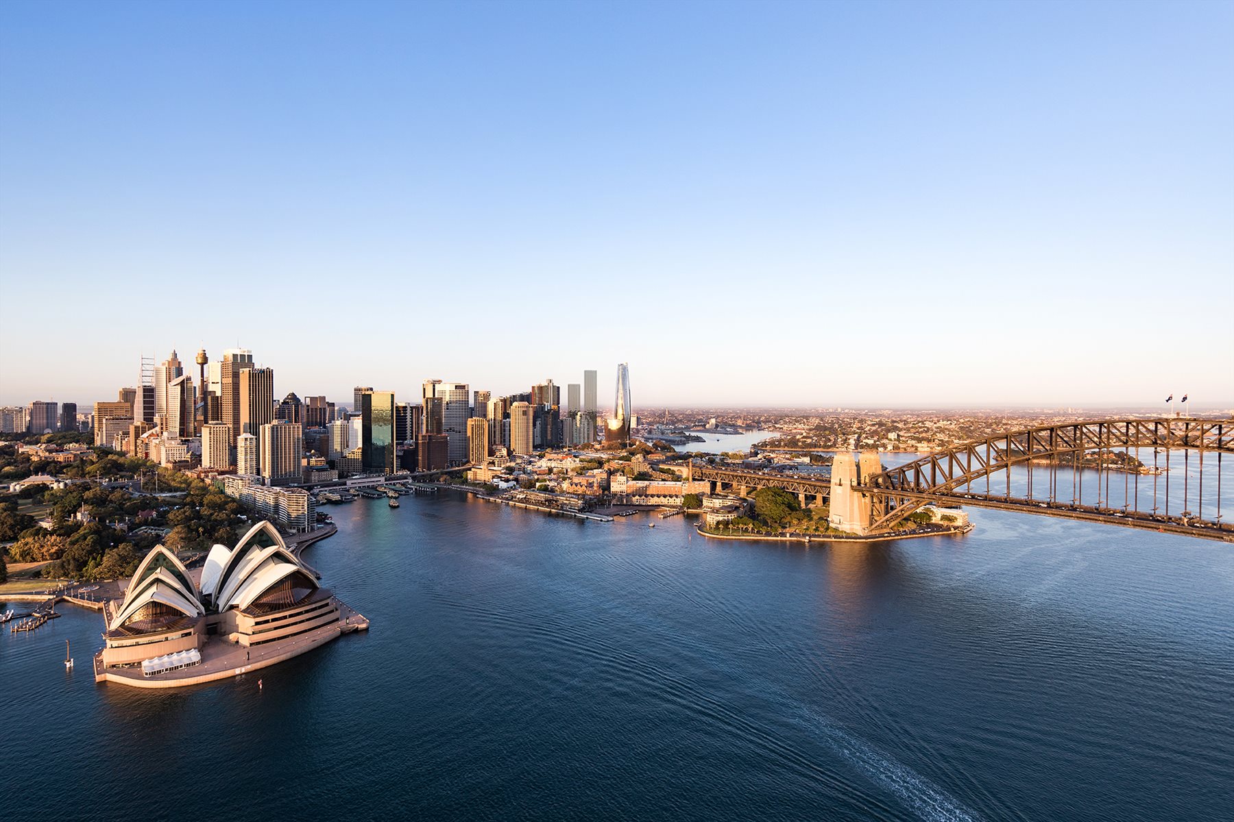 Crown Sydney Aerial View of Harbour