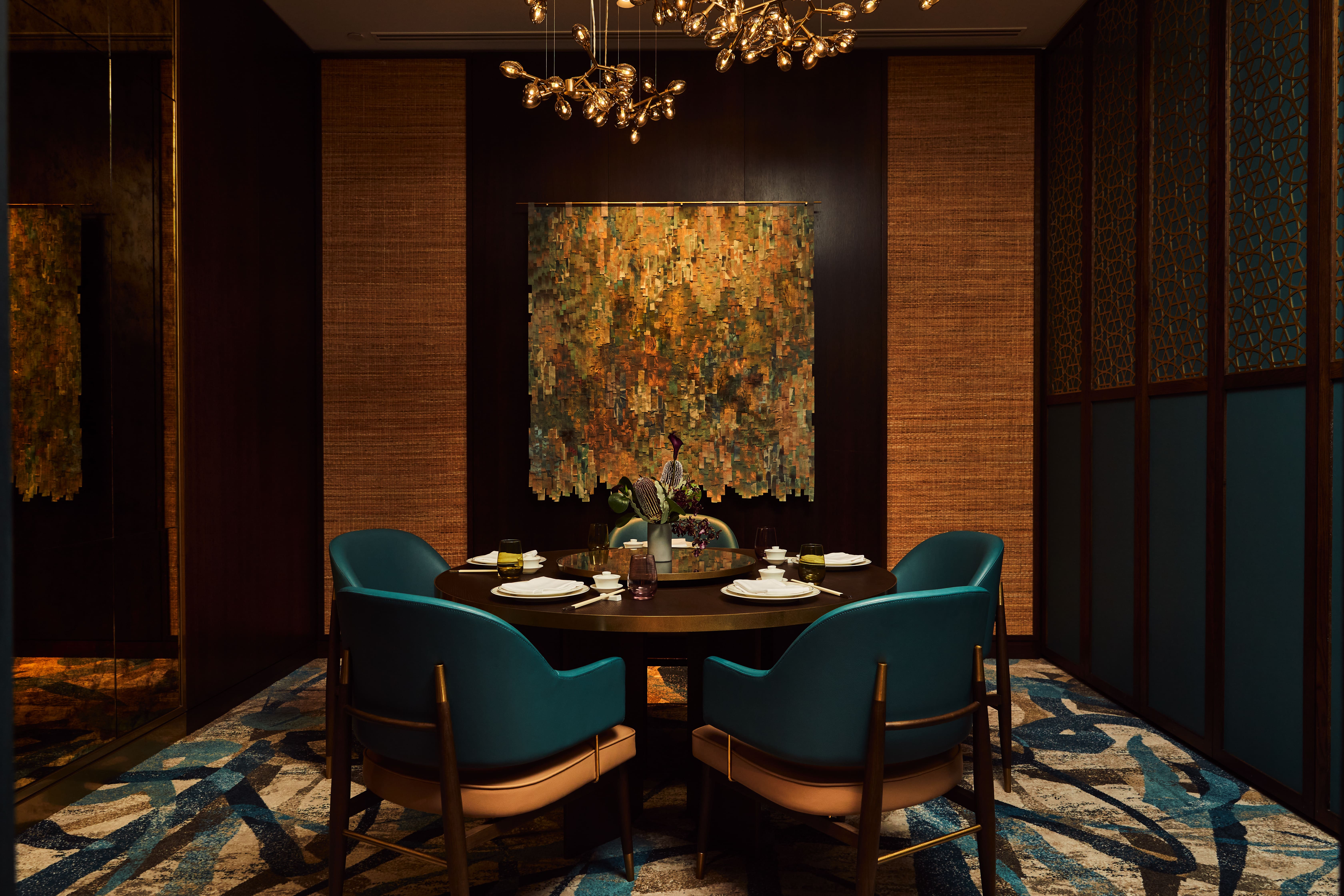 silks corporate dining room