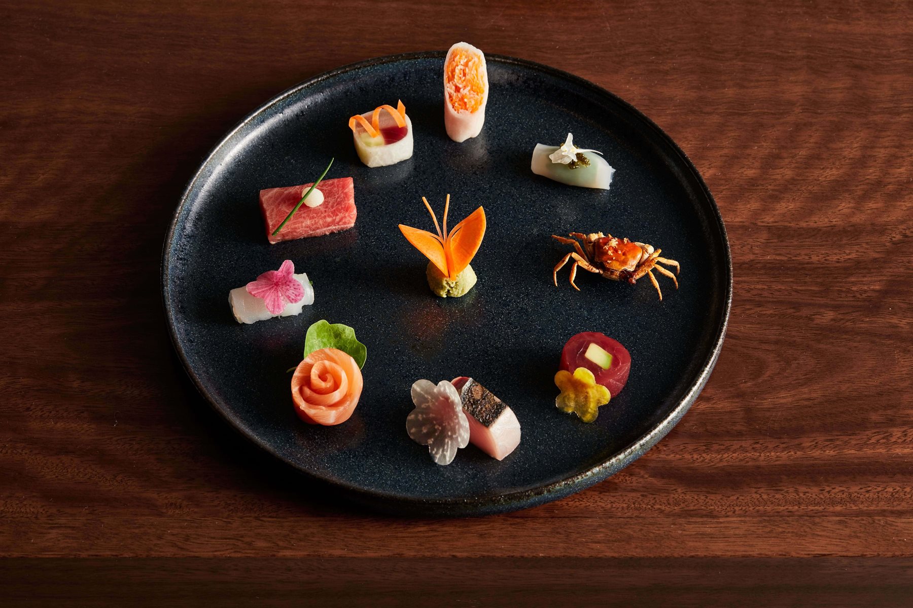 Chef Yoshii's sashimi dish
