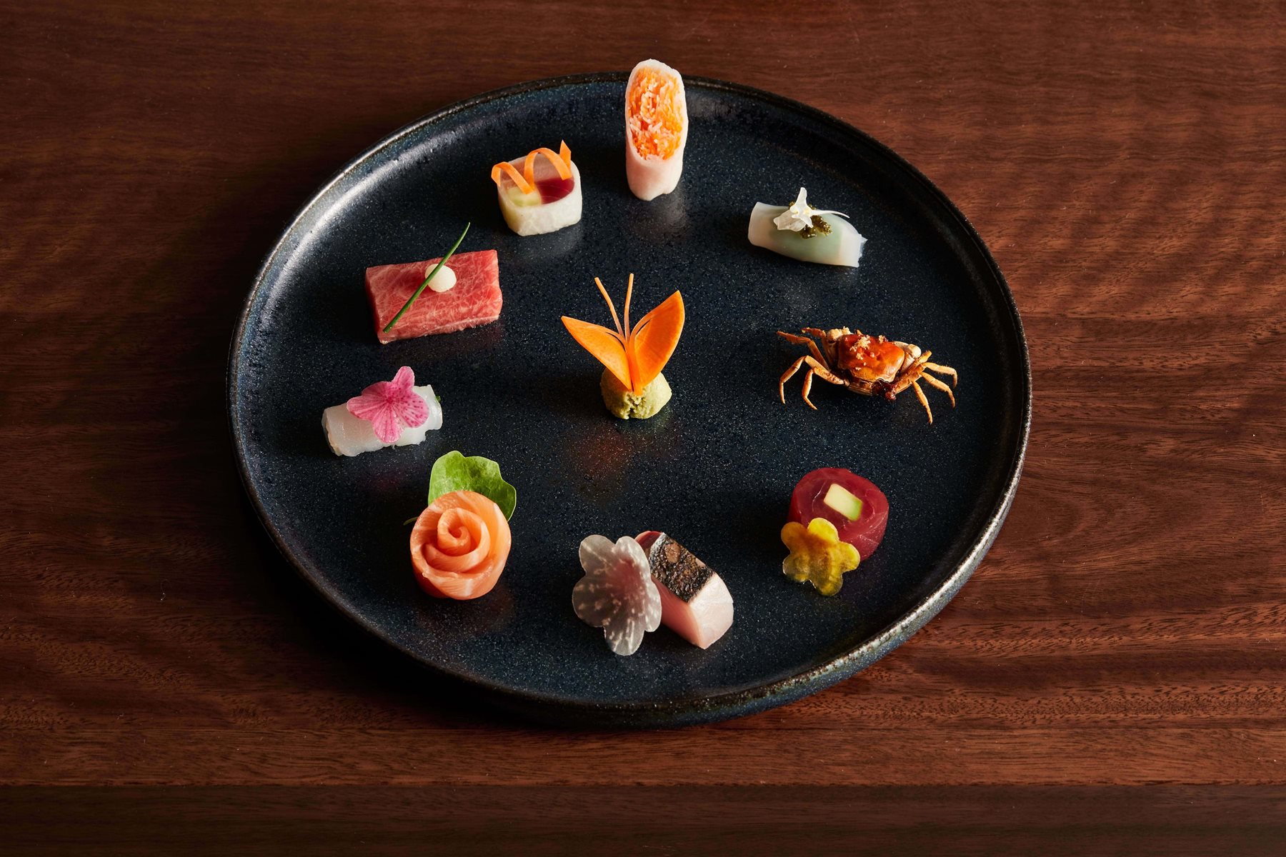 Chef Yoshii's sashimi dish
