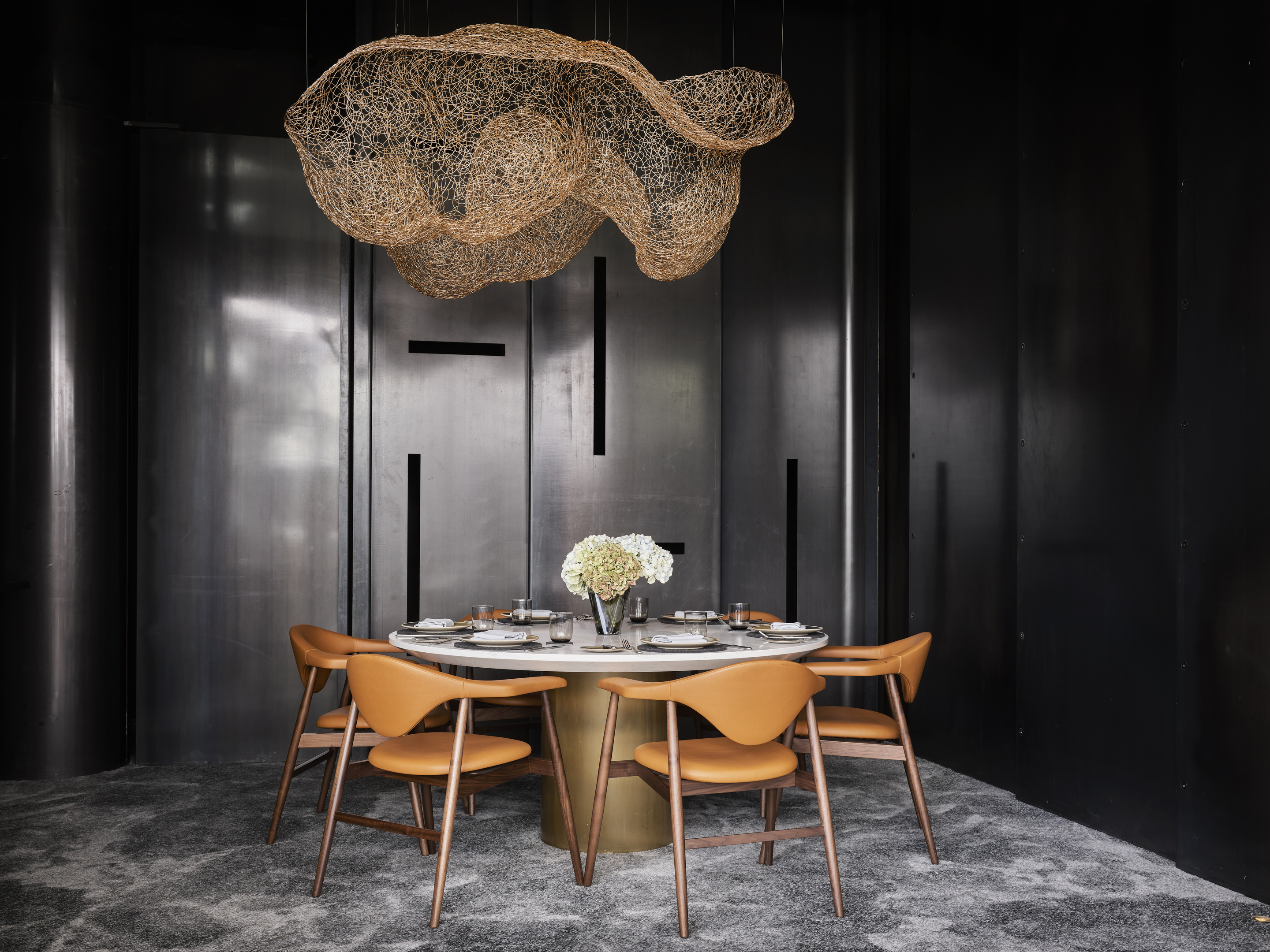 woodcut iron bark dining room