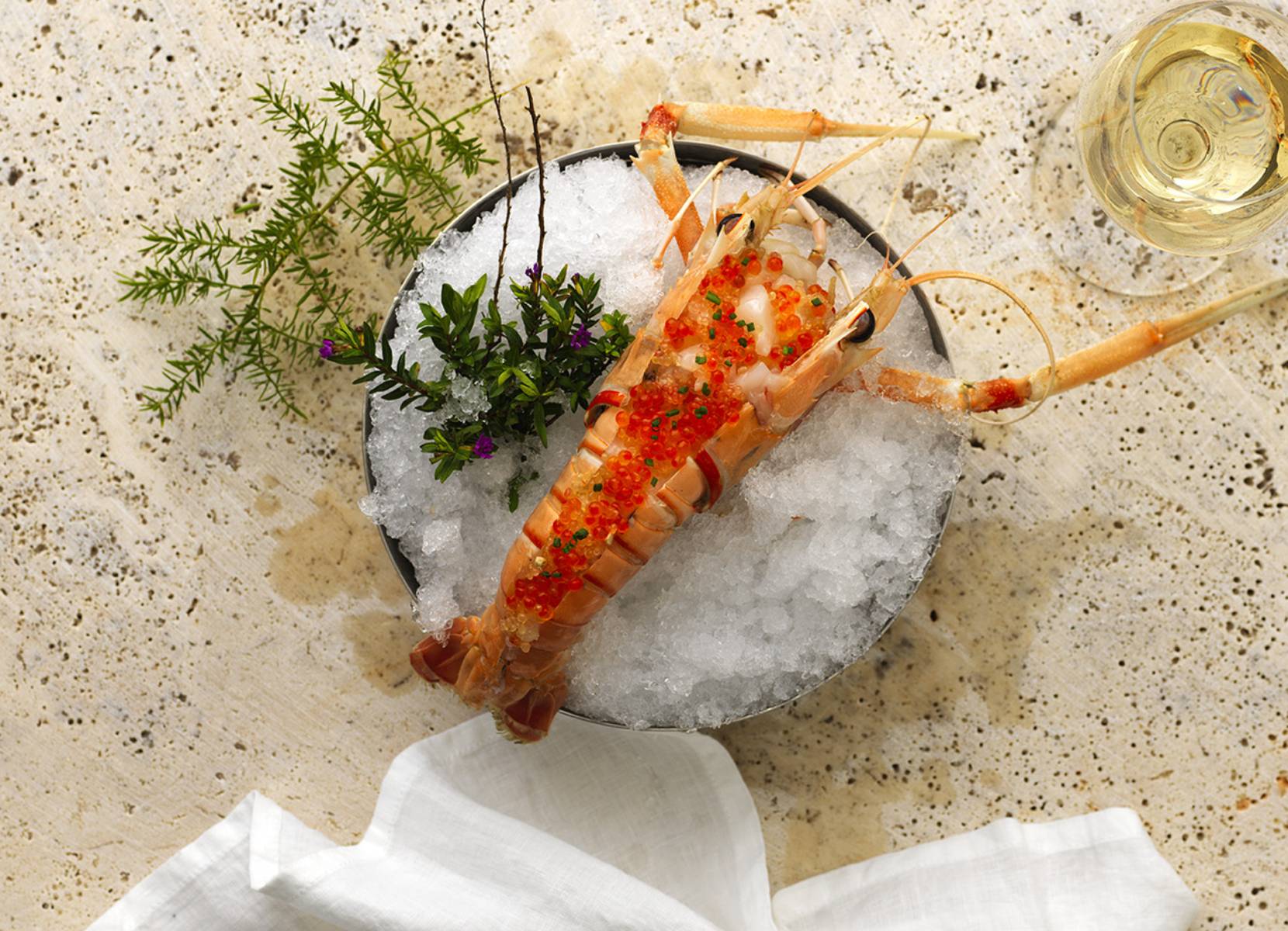 Lobster dish in a bowl ready to be served
